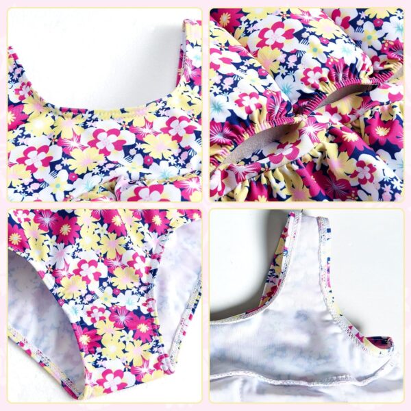 Summshall Baby Girls Swimsuit with Floatation Toddler One Piece Swimsuits Kids Swim Vest Swimwear Float Suit Summer Beach Bathing Suit - Image 4