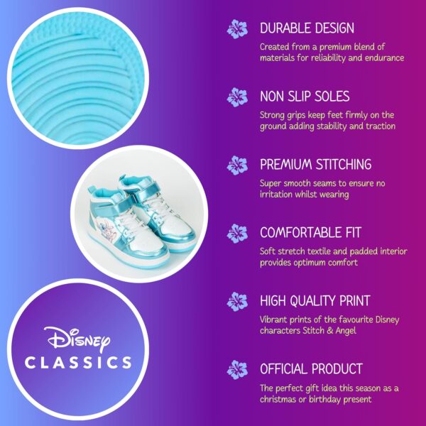 Disney Stitch Shoes Girls, Stitch and Angel High Sports Shoes, Gift for Girls and Teenagers, Sizes EU 30 to 35 - Image 5