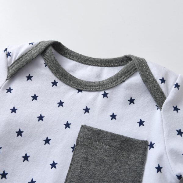 Tearfuty Newborn Baby Boy Rompers Cotton One Piece Jumpsuit Long Sleeve Rompers（2 Pack） - Image 4