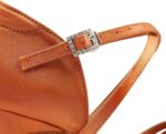 s.lemon Latin Shoe,Leather Satin Latin Salsa Ballroom Dancing Shoe for Beginners & Practice - Image 6