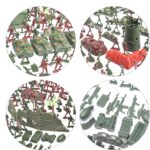 Milit-ary Set with Toy Soldiers, 290 Pieces Milit-ary Model Kits Figures, Milit-ary Soldier Playset, Army Men Action Figures with Battlefield Accessories, War Games Figures Adults Kids Pretend Toys - Image 8