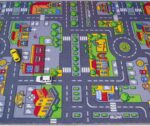 Nybhyjka Road Play Map City Car Vehicle Traffic Educational Learning & Fun Game Area Non Slip Boy & Girl Kids Rug Carpet Traffic Map Crawling Play Carpet Kids Baby Children Educational Road Traffic - Image 6