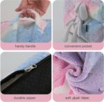 COMAX Kids Bean Bag Chair, Toddler BeanBag Sofa Chair Stuffed with Filler for Boys and Girls, Lazy Sofa Couch with Pocket for Playroom, Nursery Room, Colorful Rainbow - Image 6