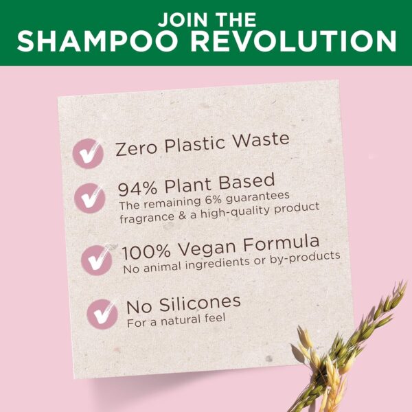 Garnier Ultimate Blends Delicate Oat Softening Shampoo Bar for Sensitive Scalp and Fragile Hair, Clear, 60 g (Pack of 1) - Image 4