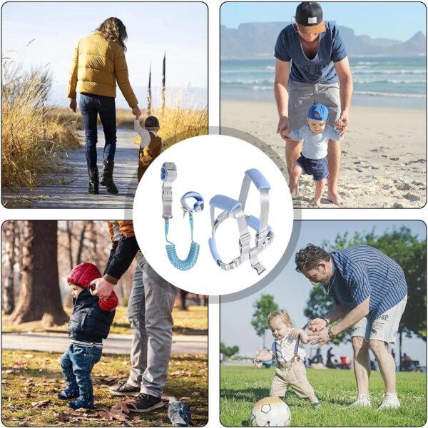 Toddler Safety Harnesses & Leashes - Glow-in-The-Dark Safety Harnesses Wrist Link - Baby Anti Lost Harness Belt Strap, Kids Walking Wristband Assistant, Baby Walking Holder - Image 4