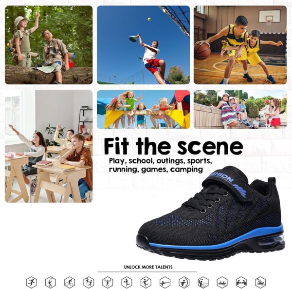 Boys Trainers Kids Running Walking Shoes Sport Shoes Breathable Athletic Sneakers - Image 7