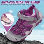 UOVO Boys Sandals Closed Toe Outdoor Sandals Trekking Hiking Sandals Athletic Summer Shoes Size 7 Toddler to 5 Big Kids - Image 3