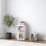 URBNLIVING Tier Wooden Bookcase Shelving Display Storage Shelf Unit Wood Shelves (White, 2 Shelf) - Image 2