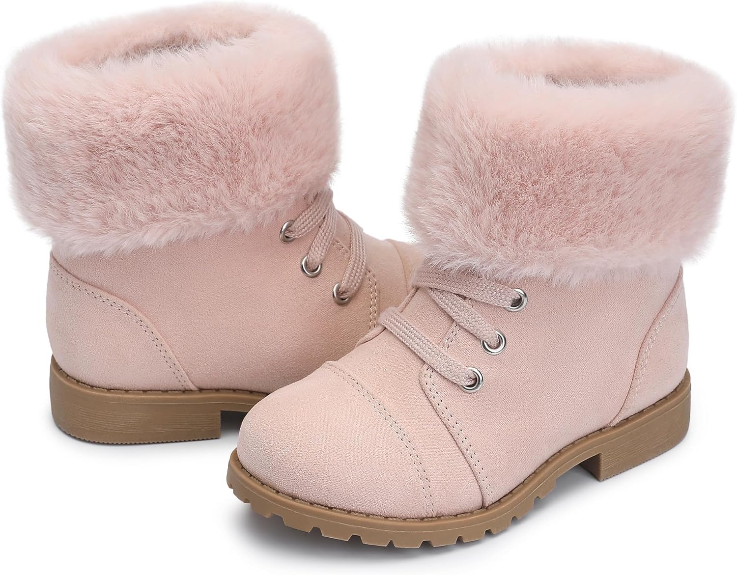 81FUxeZqqcL._AC_SL1500_.jpg FUPPIA Girls Toddler Boots Warm Lightweight Winter Ankle Boot Seasonal Fashion Shoes - Image 1