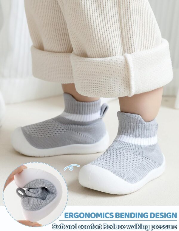 Maeau - Baby First Walking Shoes Baby Boys Girls Sock Shoes Infant Toddler Sock Slipper Anti-Slip Trainers Indoor Outdoor for Holiday Party Gift - Image 6