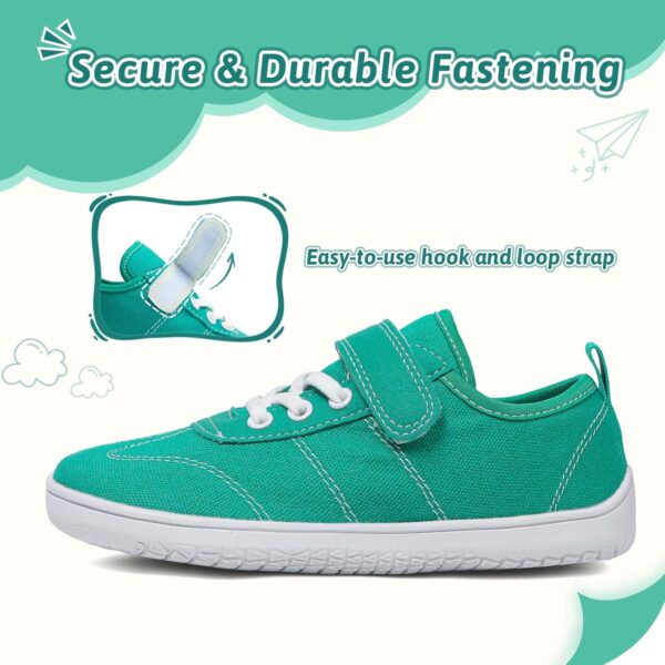 Barefoot Shoes Kids Wide Boys Girls Minimalist Canvas Trainers Walking Sneakers for School Running Outdoor Sports - Image 5