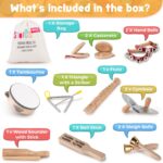 Stoie's International Wooden Musical Instruments Toddlers, Percussion Instruments, Baby Instruments, Baby Musical Instruments, Baby Musical Instrument, Musical Instruments Baby Tambourine (TM2031) - Image 2