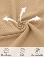 Happy Cherry - 3 Pieces Baby Girl Sleeveless Bodysuit Newborn Infant Summer Vests Casual Outfit Soft Plain Tank Top Strap Shoulder for 6-24 Months - Image 4