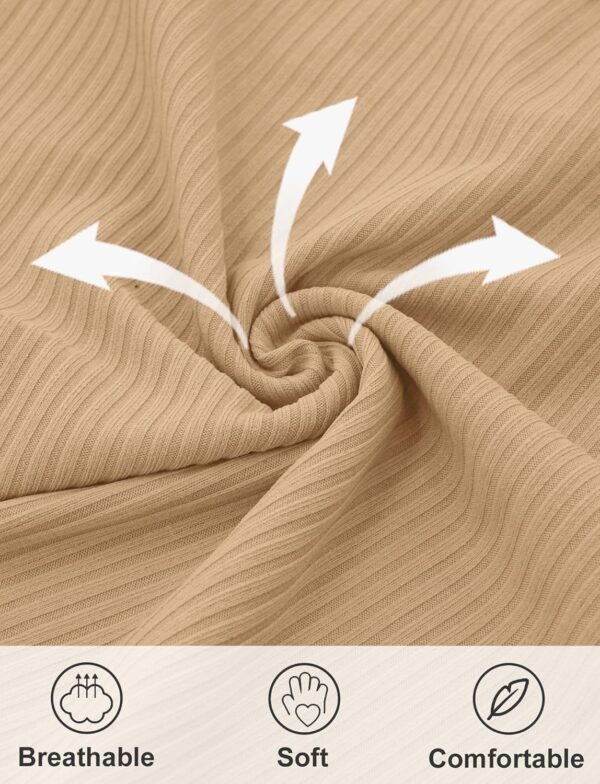 Happy Cherry - 3 Pieces Baby Girl Sleeveless Bodysuit Newborn Infant Summer Vests Casual Outfit Soft Plain Tank Top Strap Shoulder for 6-24 Months - Image 4