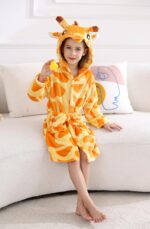 CuteOn Girls Bathrobe Kids Gifts for Toddler Boys Robe Size 2-13T - Image 5