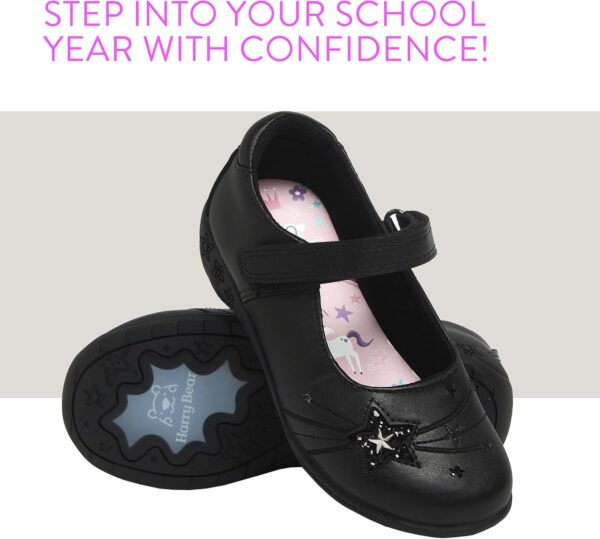 Harry Bear Girls School Shoes | Unicorn Girls Shoes | Back to School | Official Unicorn Merchandise - Image 5