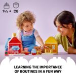 LEGO DUPLO My First Daily Routines: Eating & Bedtime Toddler Learning Toys with 2 Houses and 4 Animal Figures, Let's Toddlers Explain Feelings, Gifts for Kids, Girls and Boys Aged 18 Months Plus 10414 - Image 3