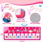 Musical Toys for 1 2 3 4 5 Year Old Girls Gifts,Piano Dance Mat for Kids with 8 Animals Sounds, Early Educational Toddlers Baby Toys Birthday Present for Girls Baby - Easter Gifts for Kids - Image 4