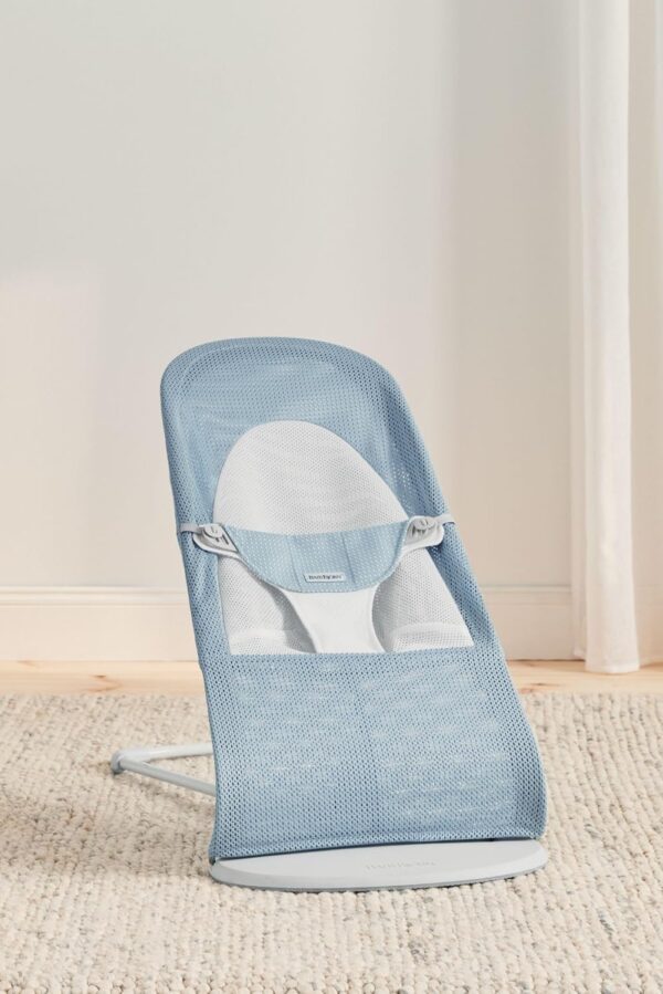 BabyBjörn Bouncer Balance Soft, Mesh, Sky Blue/White - Image 8