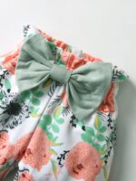 Zoputey Baby Girl Clothes Long Sleeve Tops Solid Colour + Floral Pants Outfit Set - Image 6