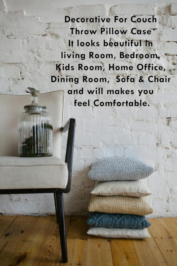 Cushion Inserts 45cm x 45cm (18x18 Inch) - Pack of 8 Hypoallergenic Pillow Inserts, 100% Pure White Hollowfibre Fill, Soft and Supportive Square Throw Pillow Inserts for Sofa, Bed, Couch, Home Décor - Image 4