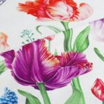 Bonhause Spring Flower Cushion Covers 45 x 45 cm Garden Floral Decorative Throw Pillow Covers for Sofa Bed Home Garden Outdoor Summer Spring Decor Set of 4 - Image 4