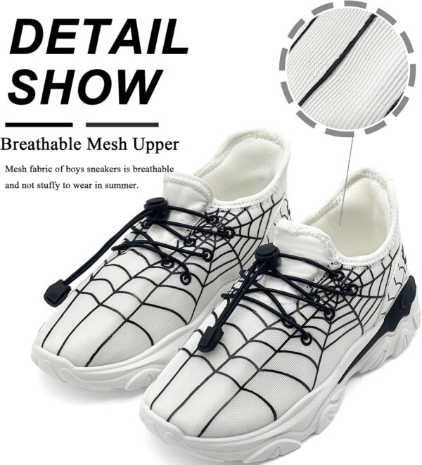 maxvinci Boys Trainers Kids Running Shoes PE Trainers Breathable Sports Tennis Sneakers Slip-On Outdoor Athletic Walking Shoes - Image 4