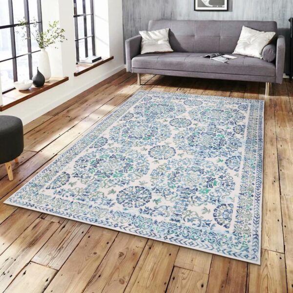Helthep Area Rug, Ultra-Soft and Luxurious Comfort Washable No-Shedding Non-Slip Rugs for Living Room,Bedroom,Dining Room, Nursery Room,and Hallways （Teal 36inches×60inches） - Image 6