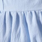 Yanmucy Baby Girls Cotton Rompers Newborn Toddler Ruffle Sleeveless Backless Bodysuit with Headband Summer Baby Overall Outfits 0-18 Months - Image 6