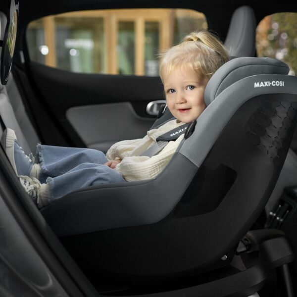 Maxi-Cosi Pearl S i-Size, Baby Car Seat, 3 Months - 4 Years, max. 18 kg, 61 - 105 cm, Toddler Car Seat, 5 Recline Positions, Easy-in Harness Hooks, G-CELL Side Impact Protection, Tonal Graphite - Image 10