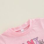 MAHUAOYIXI Baby Girl 2Pcs First Birthday Outfits Short Sleeve Letter Print Tops Tops T-Shirt + Tutu Tulle Skirt Set Toddler Girls Clothes Girls Birthday Clothing Set - Image 5