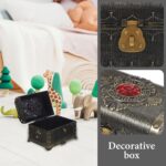 Homoyoyo Toys Plastic Chest Plastic Candy Case Treasure Chest Retro Sundries Organizer Jewelry Case Jewelry Organizer Jewelry Storage Case Photo Prop Antique Silver Child Decorations - Image 9