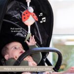 Taf Toys Music & Light Ladybug Take Along Toy. Portable Baby Musical Hanging Toy. Newborn Sound Soother. Compact Travel Mobile. Easily Attaches to Pram. Suitable for Baby Boys & Girls from 0 Months - Image 2
