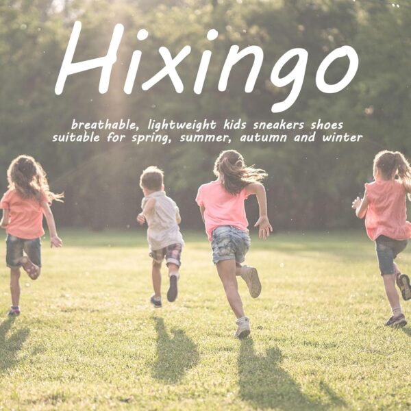 Hixingo Boys Trainers Kids Trainers Girls Trainers Rainbow Breathable Tennis Shoes Athletic Walking Shoes Lightweight Sneakers for 7-12 Years Little Kid/Big Kid - Image 7