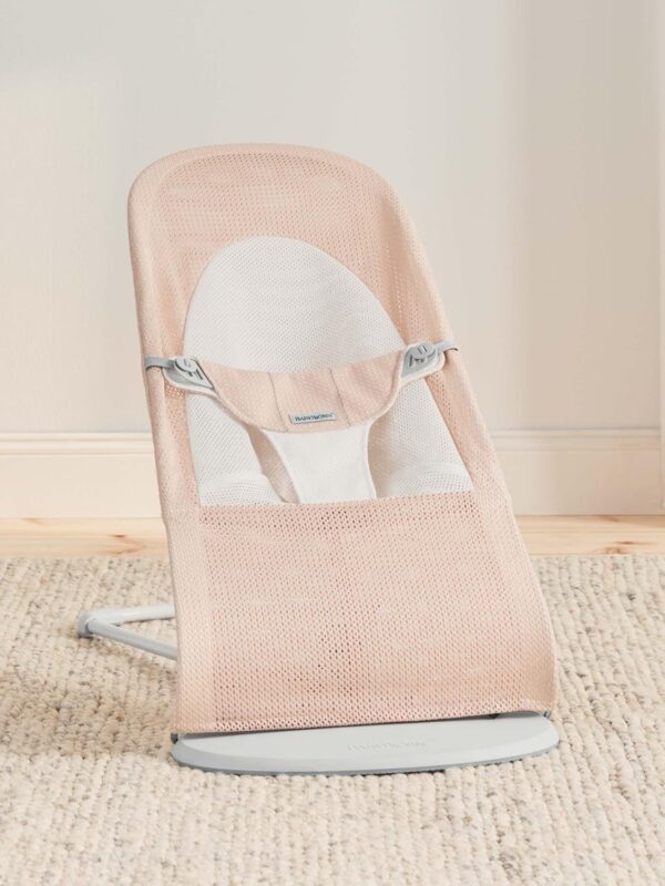 BabyBjörn Bouncer Balance Soft, Mesh, Pearly Pink/White - Image 2
