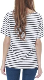 Smallshow Nursing Tops Women’s Maternity Short Sleeve Shirts Maternity Breastfeeding Clothes - Image 3