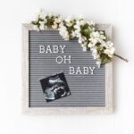 Pearhead 25.4 cm x 25.4 cm Letterboard, Nursery Message Board, Milestone or Baby Announcement Sign, Hospital Birth Sign, Baby Girl or Baby Boy Gift, Light Gray - Image 4