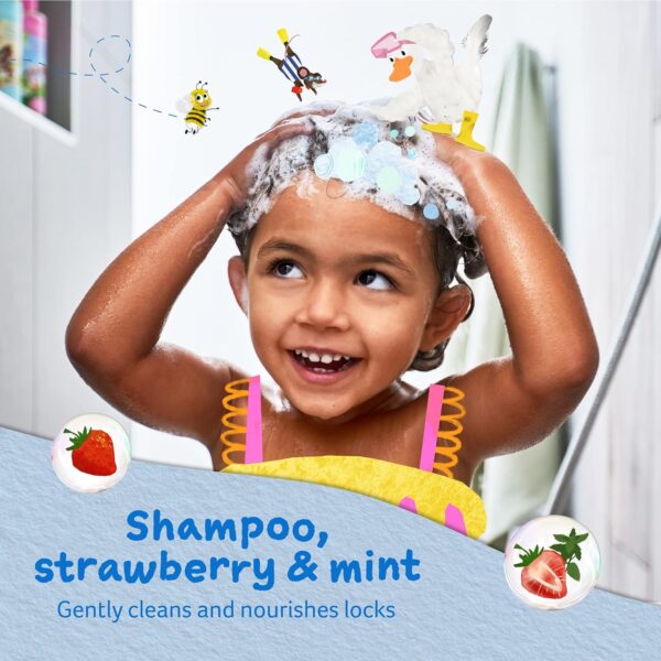 Childs Farm Kids Shampoo, Strawberry and Organic Mint, All Hair Types, Detangles and Nourishes, Suitable for Dry, Sensitive and Eczema-prone Skin and Scalp, 500 ml - Image 2