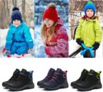 ZYLDK Kids Walking Hiking Boots Lightweigh Winter Warm Snow Non-Slip Outdoor Climbing Shoes - Image 9