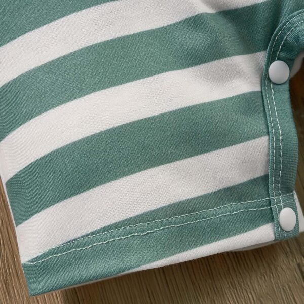 EHJRE Baby Boys Summer Button Jumpsuit Short Sleeve Baby Romper Summer Romper for Halloween Sleepwear Family Gathering - Image 2