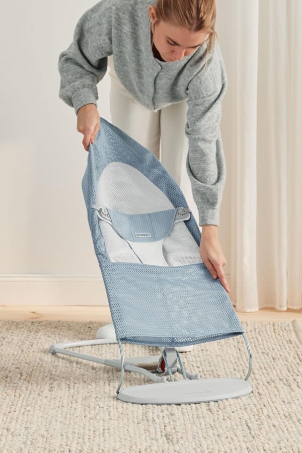 BabyBjörn Bouncer Balance Soft, Mesh, Sky Blue/White - Image 7