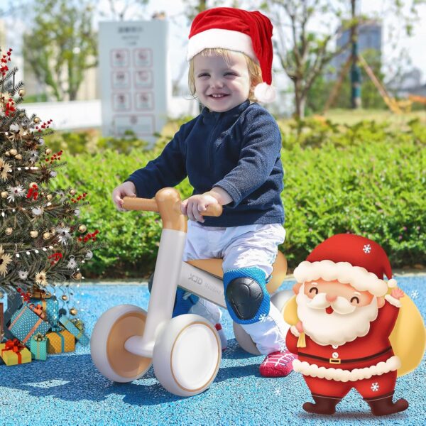 XJD Baby Balance Bike 1 Year Old Toddler Ride On Toys for 10-24 Months Baby Trike Garden Toys First Bike 1 st Birthday Toys for Girls Boys Toddler bike No Pedals (Brown) - Image 2