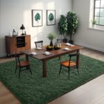 Larhom Fluffy Area Rugs for Living Room Bedroom, 4x6 Dark Green Ultra Soft Plush Fuzzy Rug, Anti-Skid Indoor Carpet Nursery Rugs for Kids Room Home Decor, High Pile, Non-Shedding - Image 8