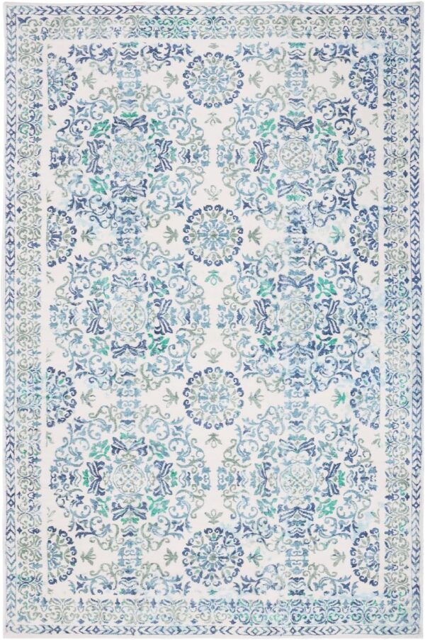 Helthep Area Rug, Ultra-Soft and Luxurious Comfort Washable No-Shedding Non-Slip Rugs for Living Room,Bedroom,Dining Room, Nursery Room,and Hallways （Teal 36inches×60inches） - Image 3