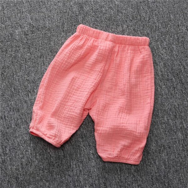 Toddler Baby Boy Girl Cotton Linen Joggers Pants Elastic Basic Long Pants Harem Bloomers Infant Summer Clothes Casual Joggers - Image 4