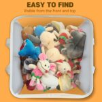 holay 2-Pack 12" Cube Storage Bins [White] - 27L Capacity PVC Boxes Transparent Lid & Handles - Durable & Foldable - Multi-Purpose Toy, Clothes, Blocks Organizer for Kids, Toddlers, Playroom (Large) - Image 5