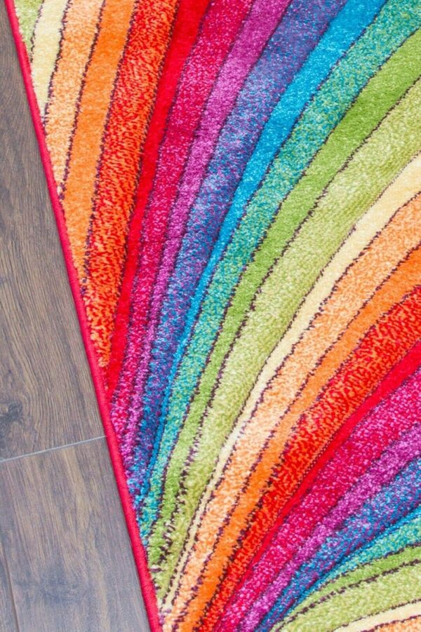 SrS Rugs® Candy Rainbow Rug - for Living Room, Lounge, Hallway, Kids Room, Playroom, Nursery - Boys & Girls - Hippy - Pride - Brighten Your Home (Rainbow, 160cm x 220cm) - Image 8