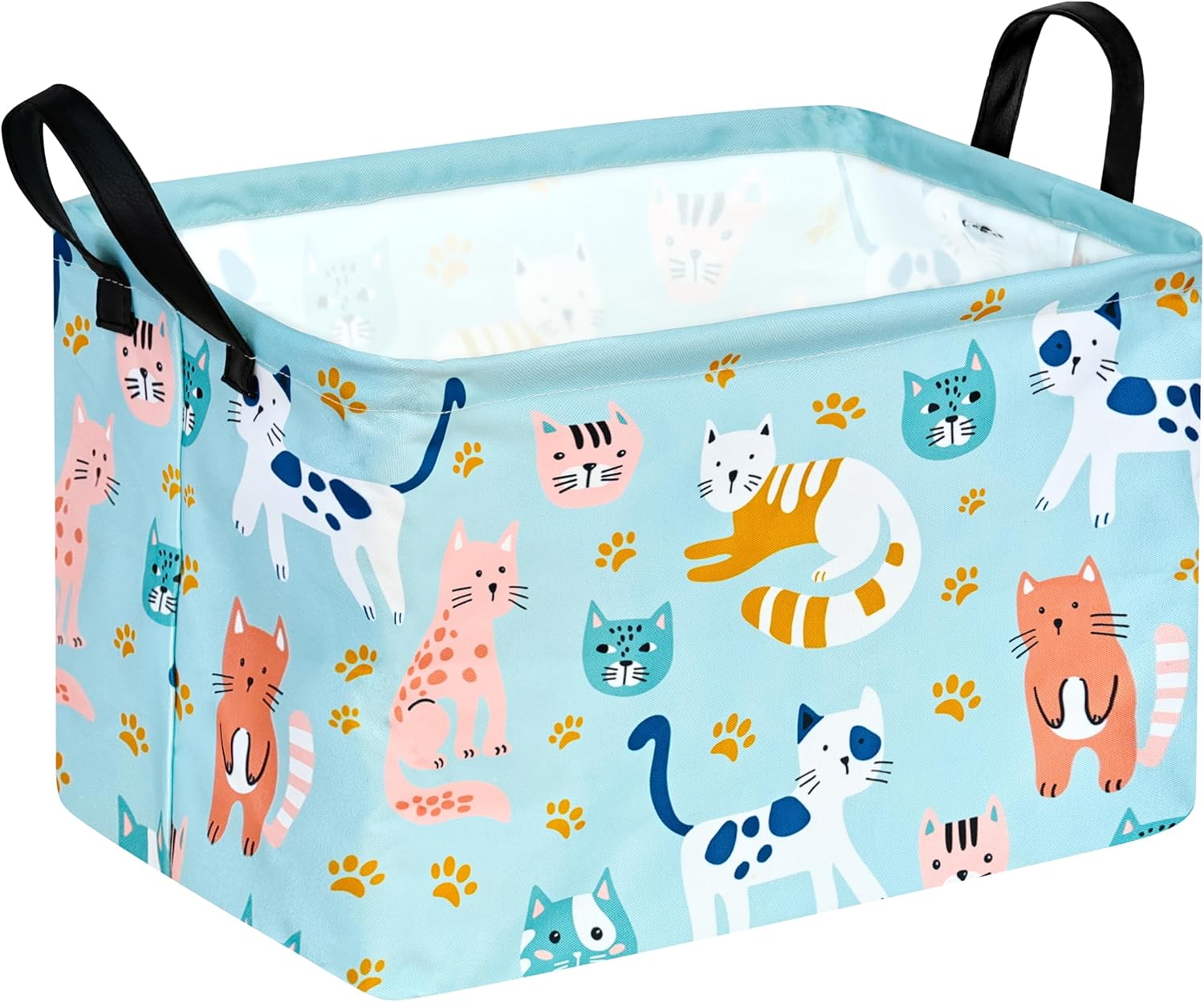 81TbS1rnAtL._AC_SL1500_.jpg VAIVUSTO Rec Toy Box Chest Kids Hamper Storage Basket Collapsible Organizer Bin Gift Baskets for Home/Dorm/Kitchen/Pet/Office/Closet/Shelf - Image 1