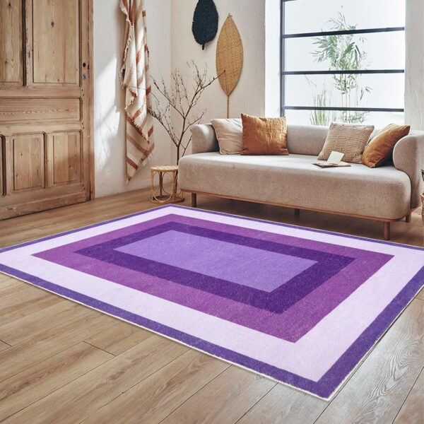 USTIDE Purple Kids Playroom Rug Area Rug Nonslip Washable Rug Lovely Mysterious Carpet Nursery Bedroom Rug,Indoor - Image 7