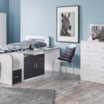 Julian Bowen Cookie Cabin Bed , White/Charcoal, Single - Image 4